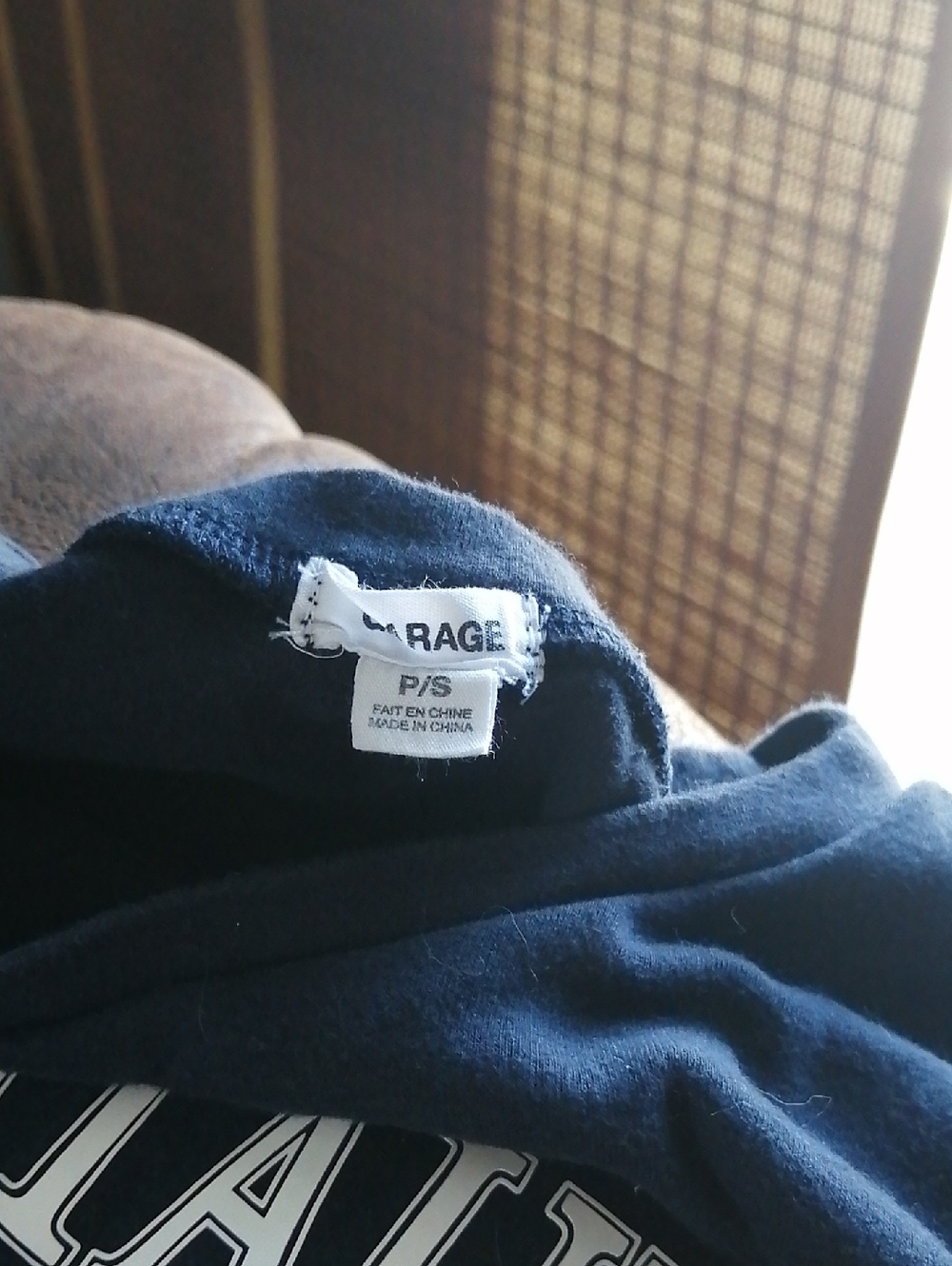 Garage Navy & White Montauk Tennis Cropped Tee - Picture 3 of 3
